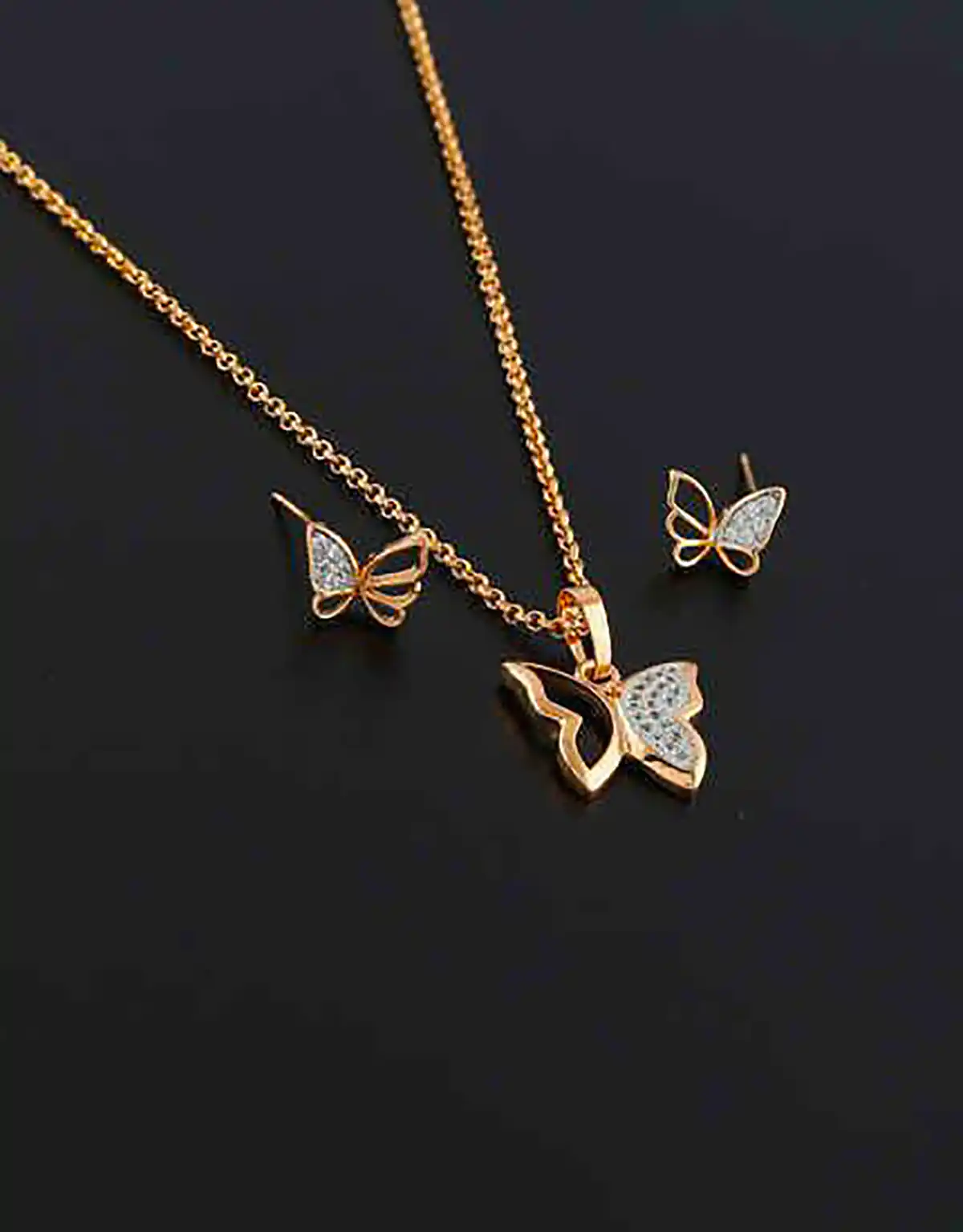 نیم ست طلا نمادار زنانه