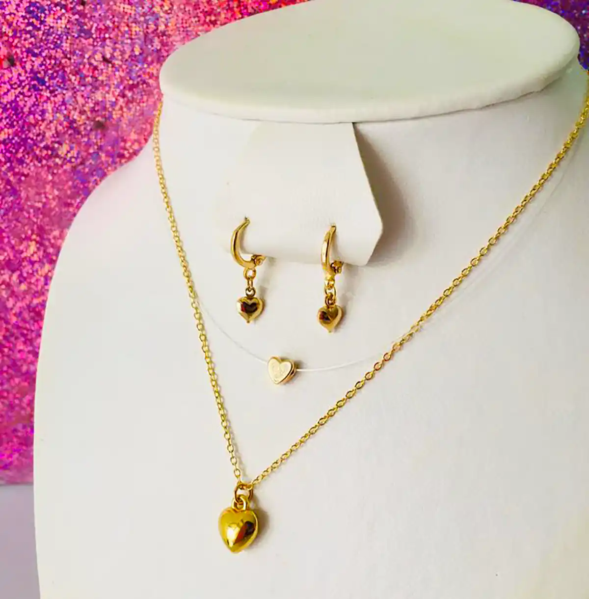 نیم ست طلا ظریف زیبا