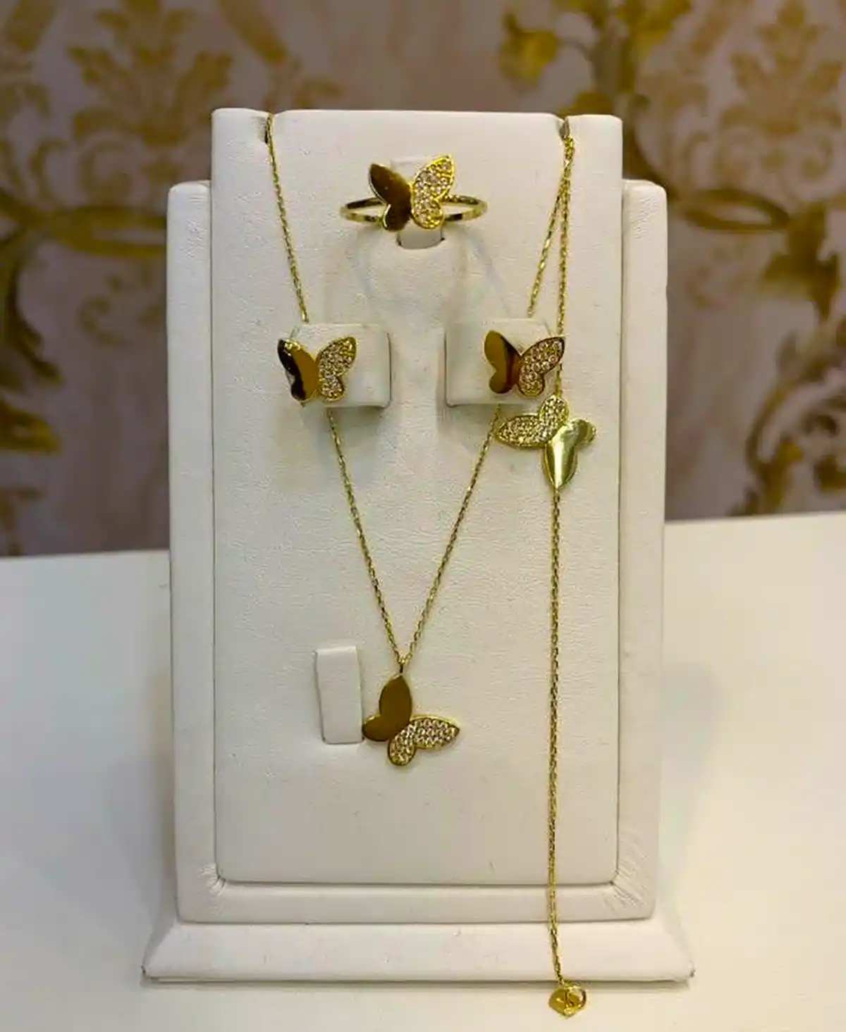 نیم ست طلا ظریف زیبا