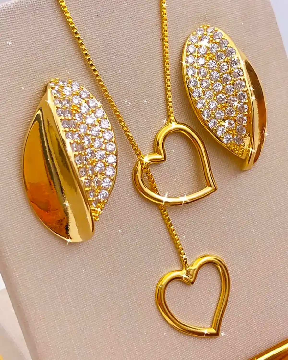 نیم ست طلا زیبا و جذاب