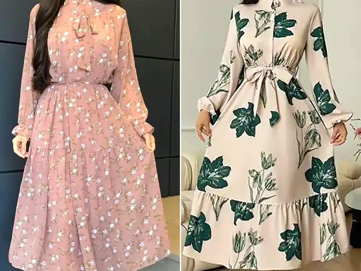 پیراهن طرح دار زیبا و جذاب