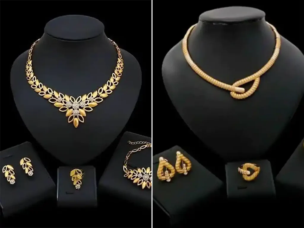 سرویس طلا زنانه زیبا و جذاب