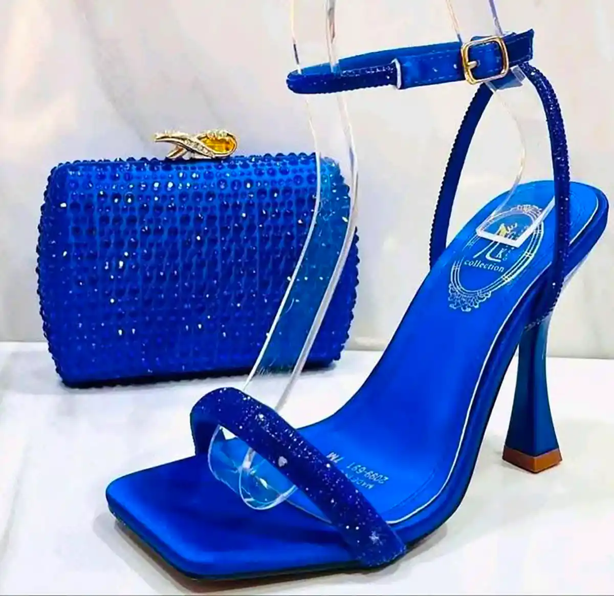 ست کیف و کفش آبی کاربی