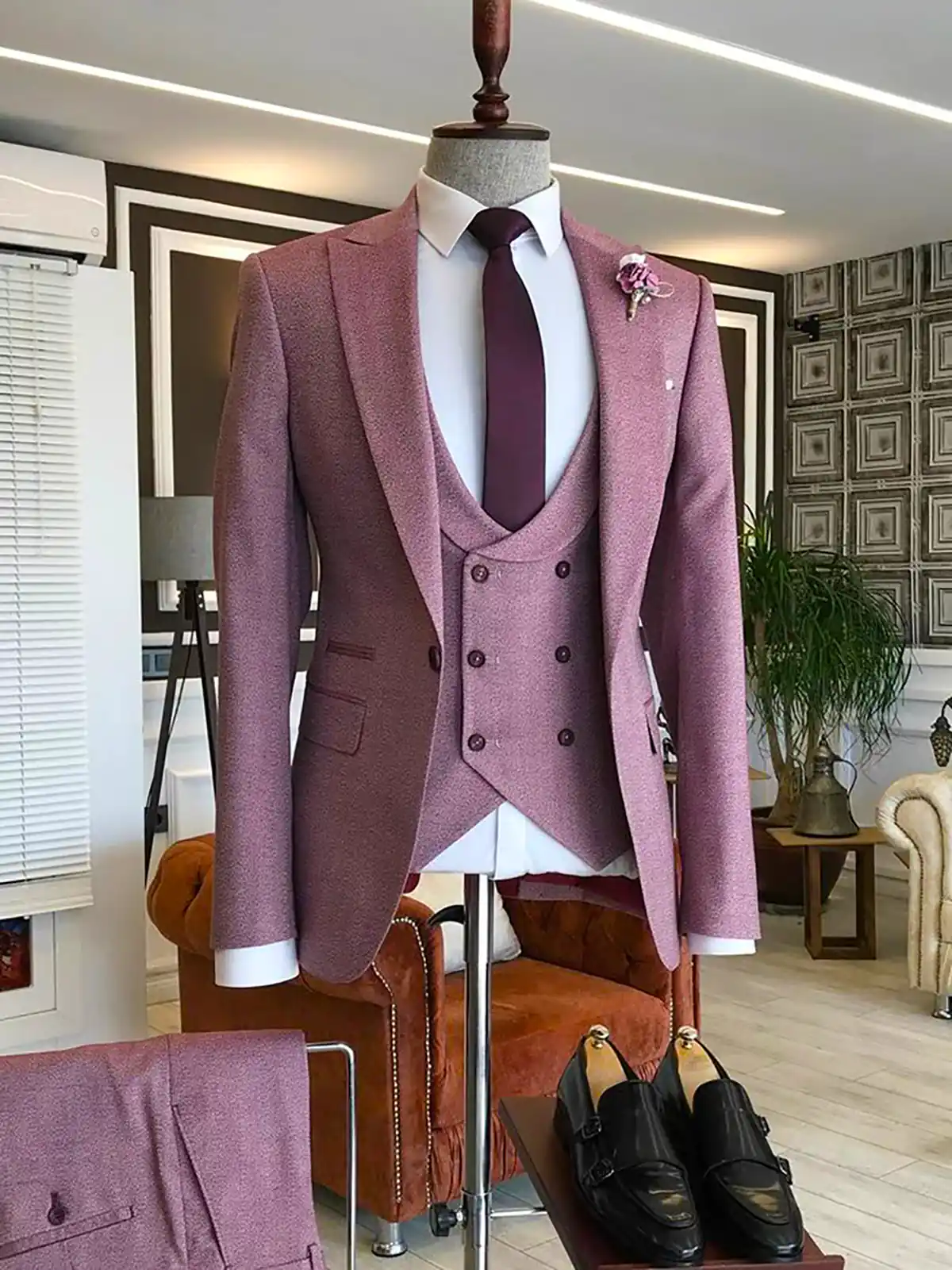 ست کت شلوار دامادی شیک