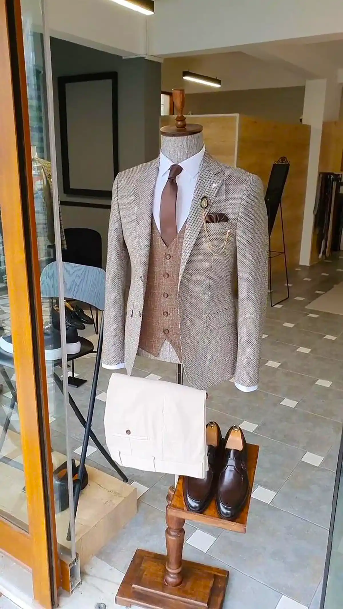 ست کت شلوار دامادی شیک