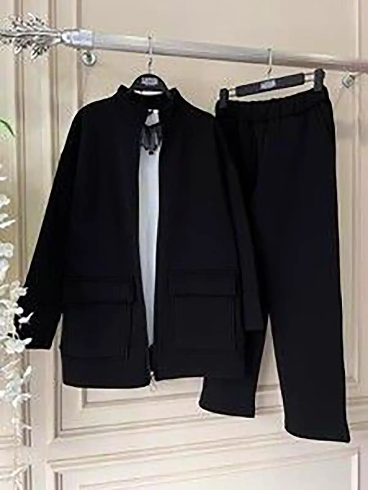 ست شومیز شلوار مشکی زنانه