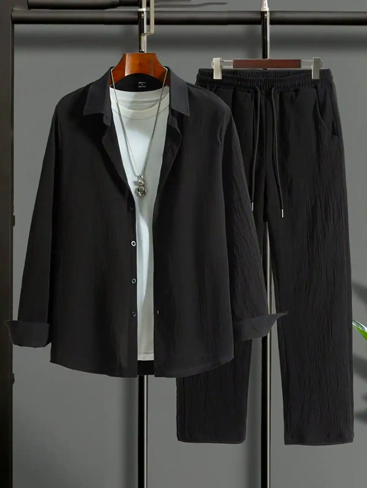 ست شومیز شلوار مشکی زنانه