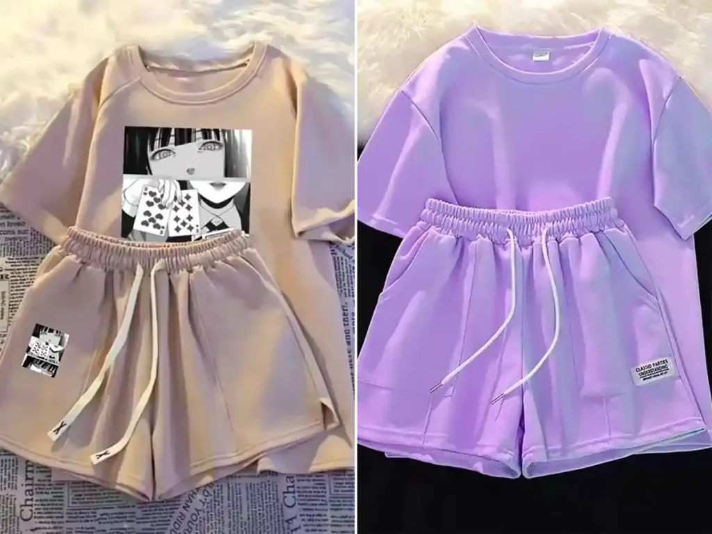 ست تیشرت شلوارک دخترانه