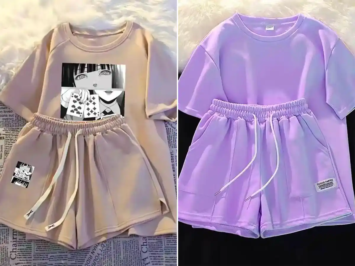 ست تیشرت شلوارک دخترانه