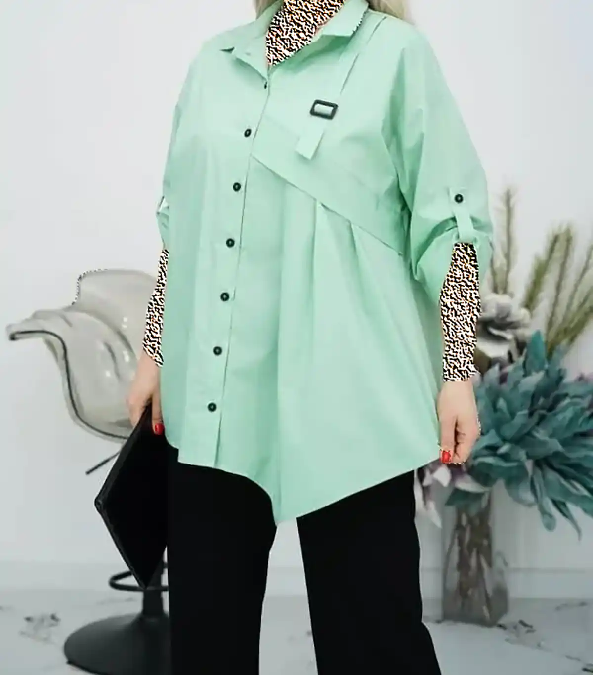 شومیز کوتاه شیک زنانه