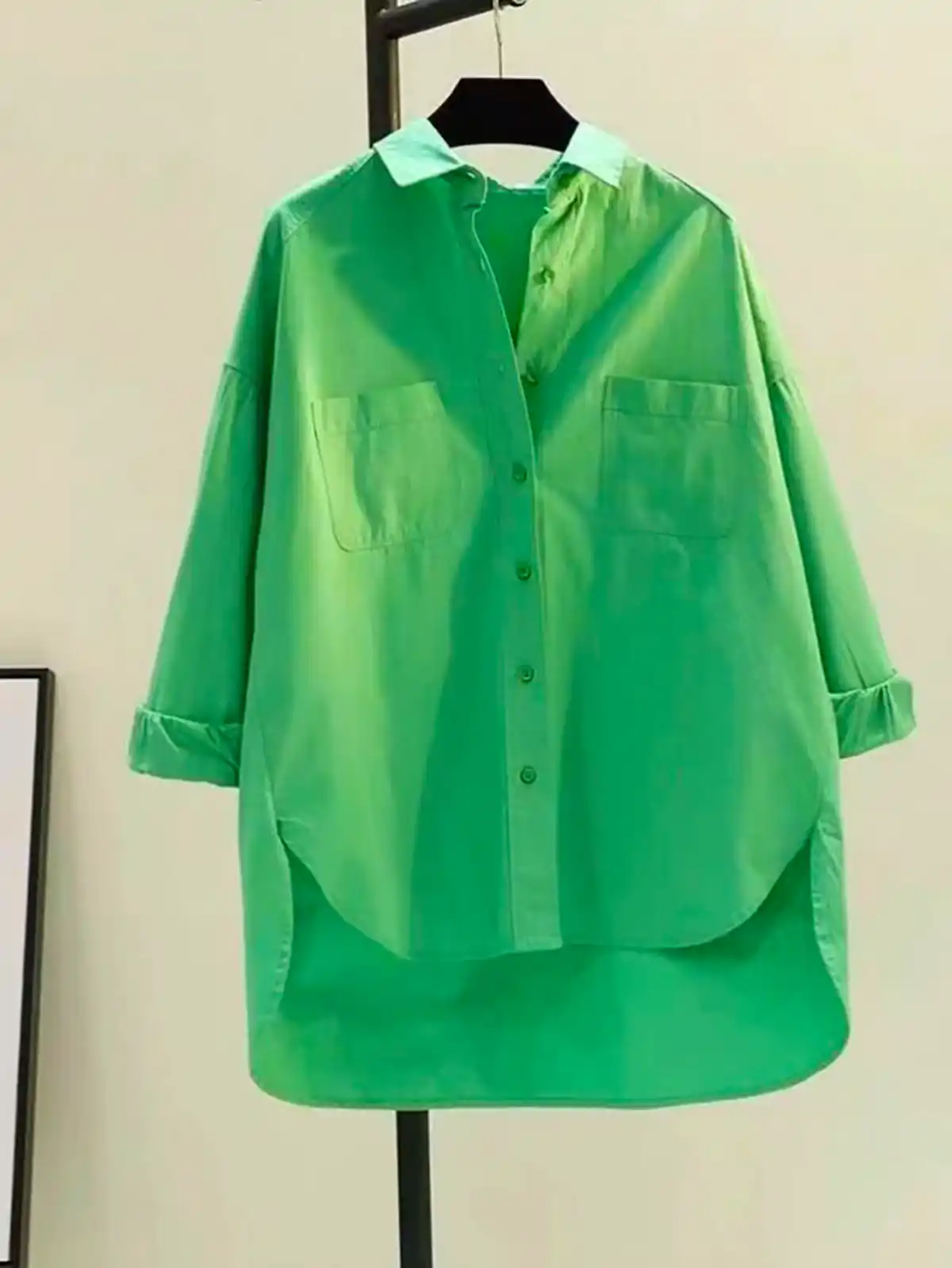 شومیز مانتویی دکمه دار زیبا