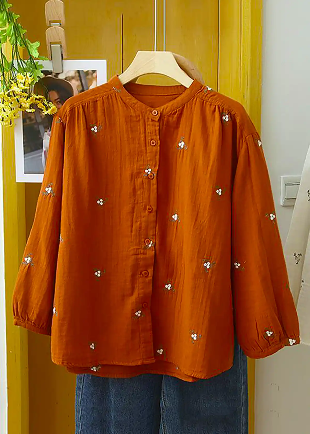 شومیز مانتویی دکمه دار زیبا