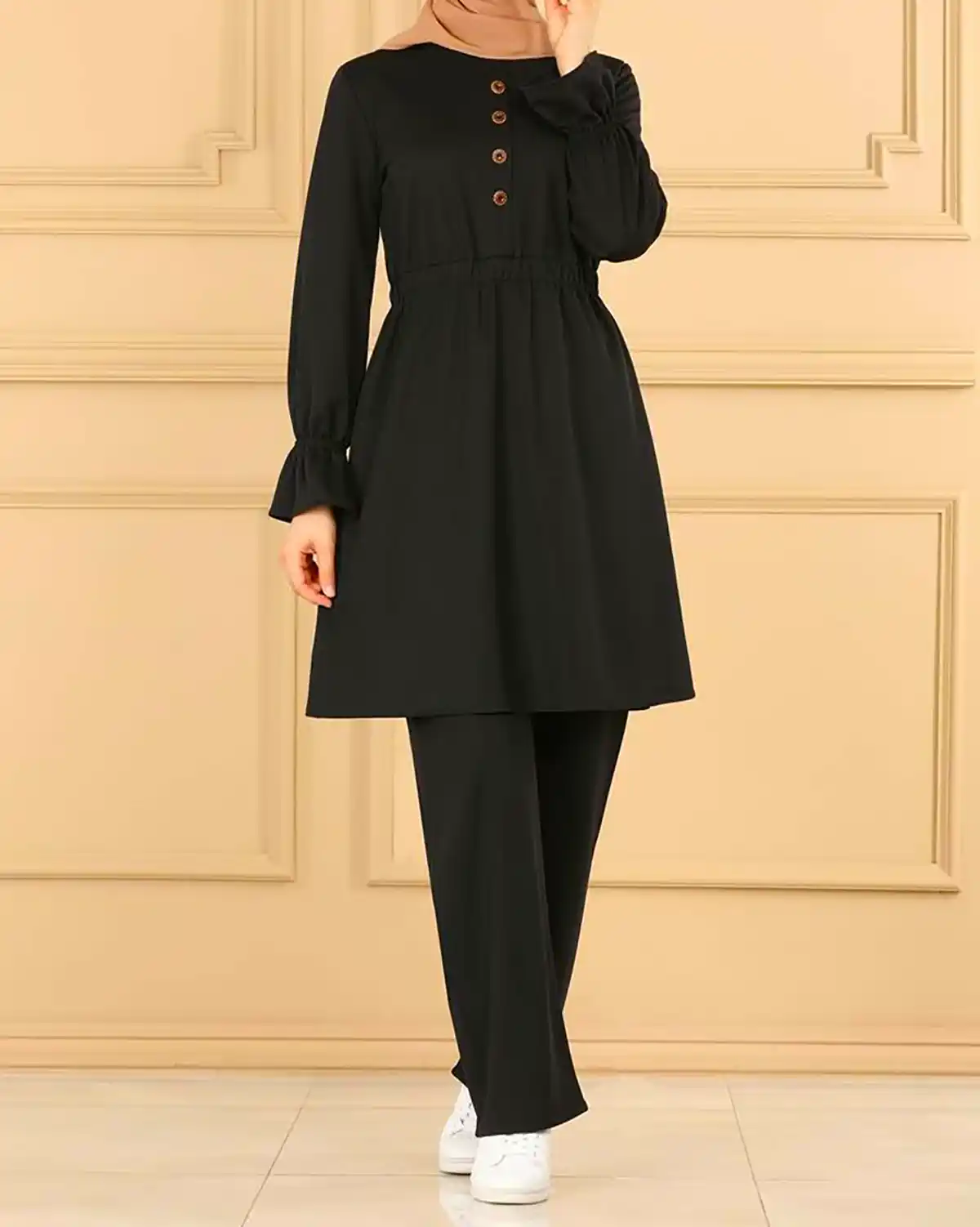 شومیز مانتویی مشکی شیک