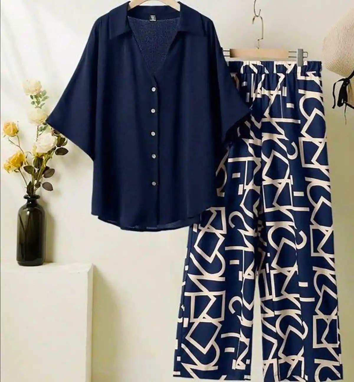 شومیز شلوار نخی زیبا