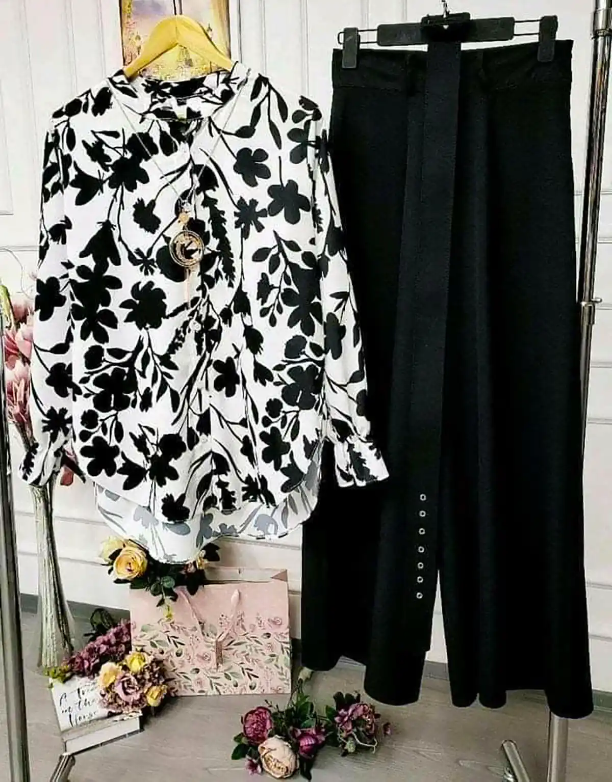 شومیز شلوار نخی زیبا