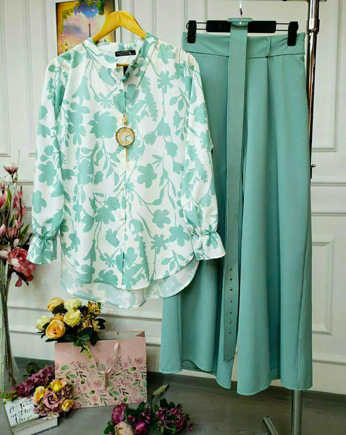 شومیز شلوار نخی زیبا