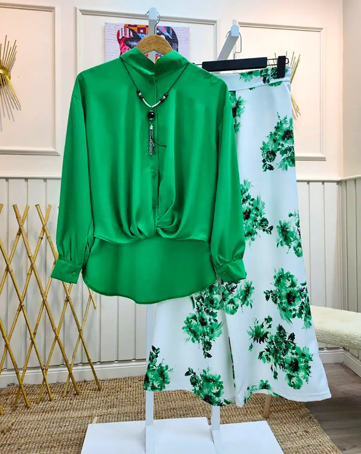 شومیز شلوار نخی زیبا