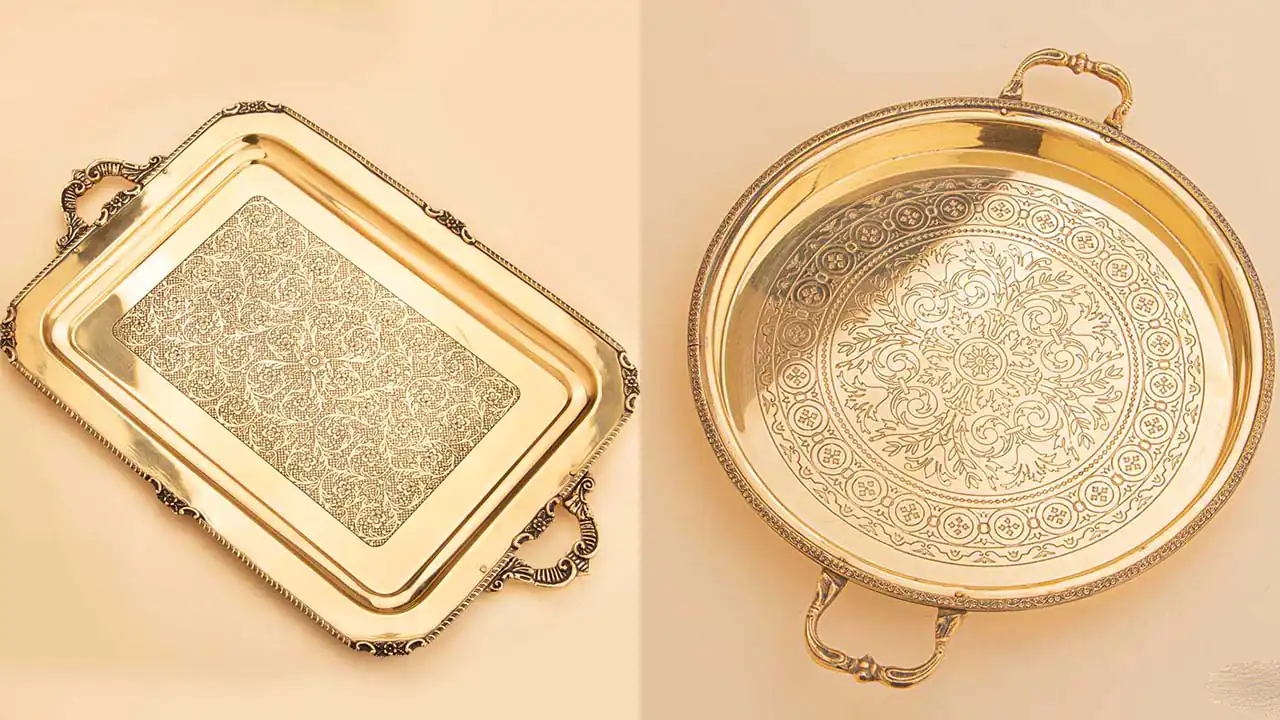 مدل سینی برنجی + زیباترین مدل های سینی برنجی بسیار شیک و لاکچری