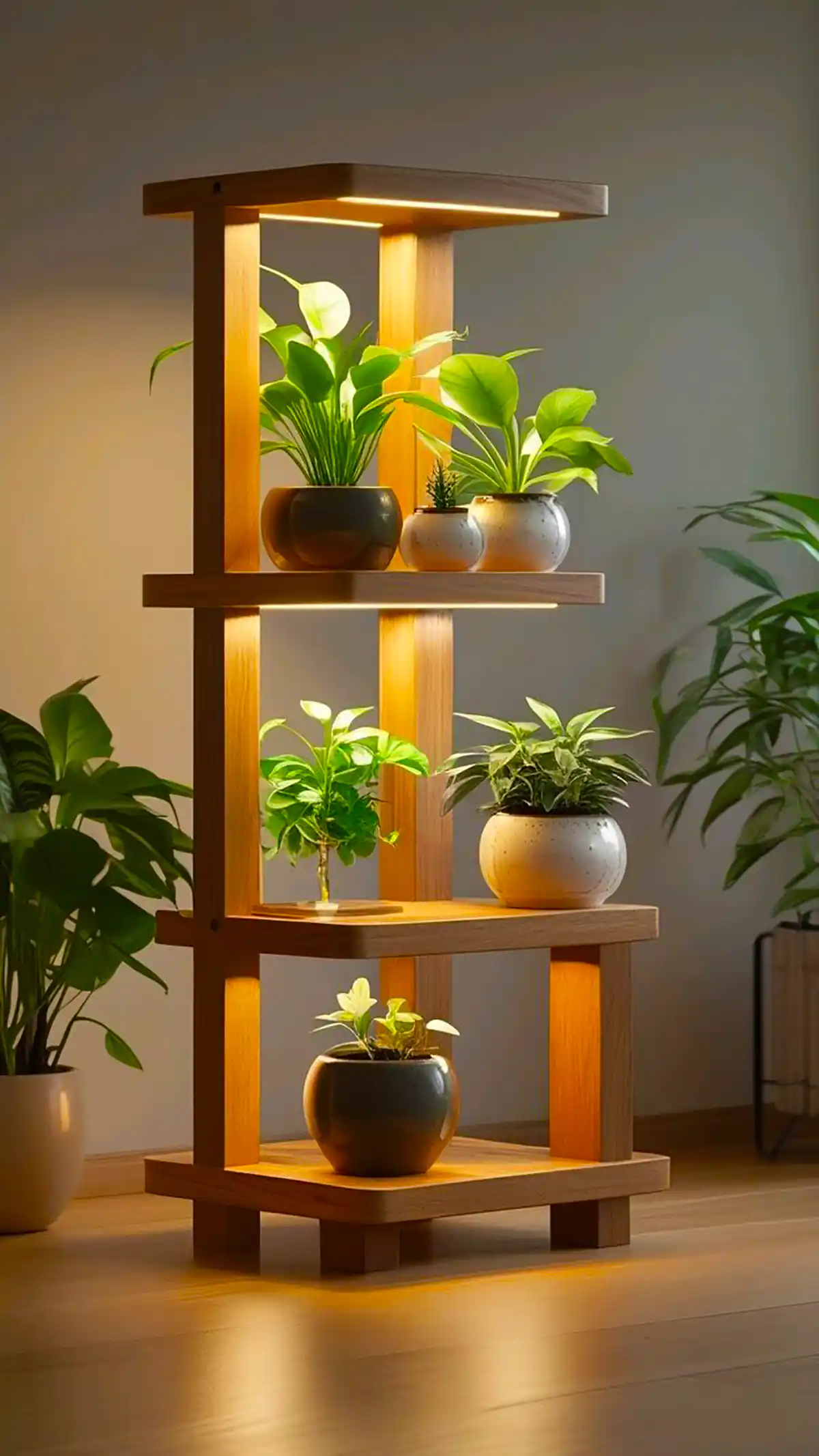 استند چوبی گل شیک