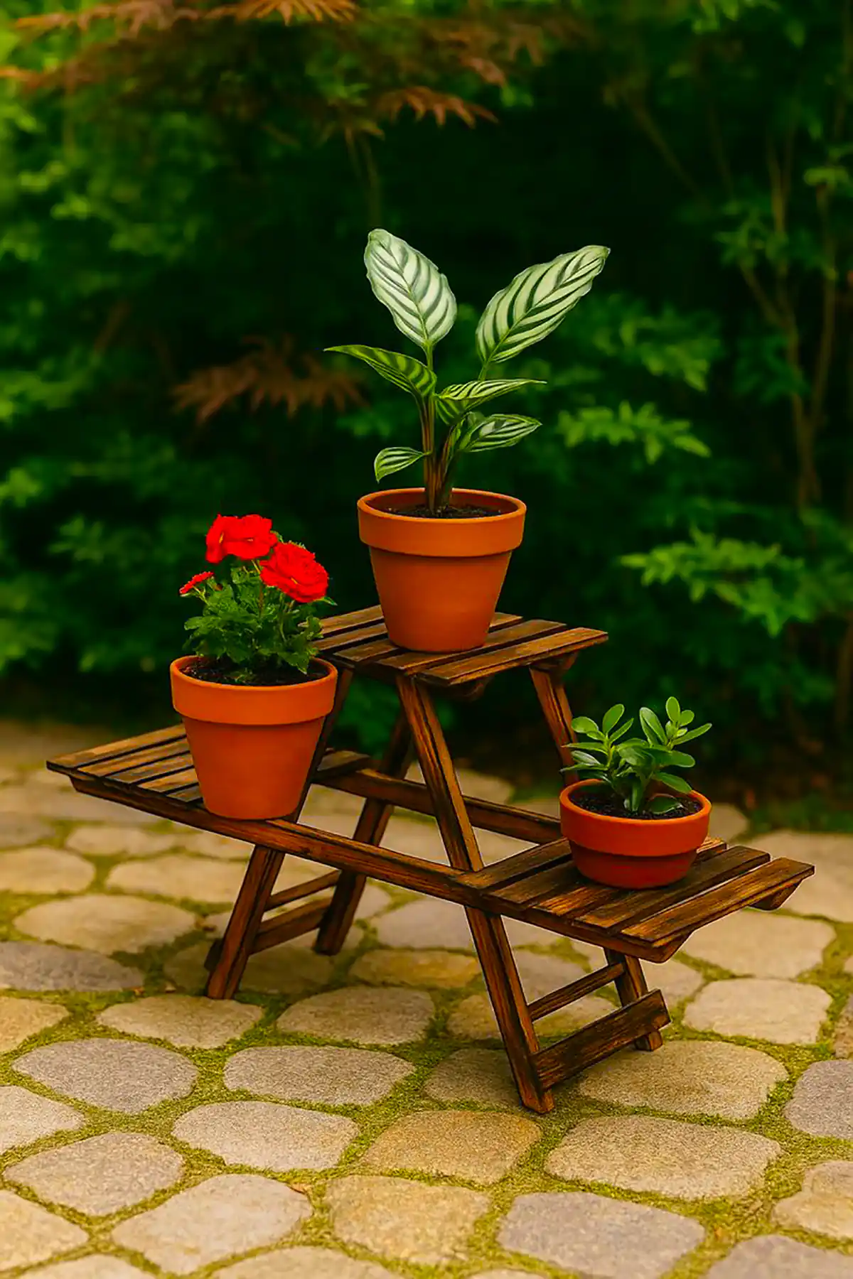 استند چوبی گل شیک