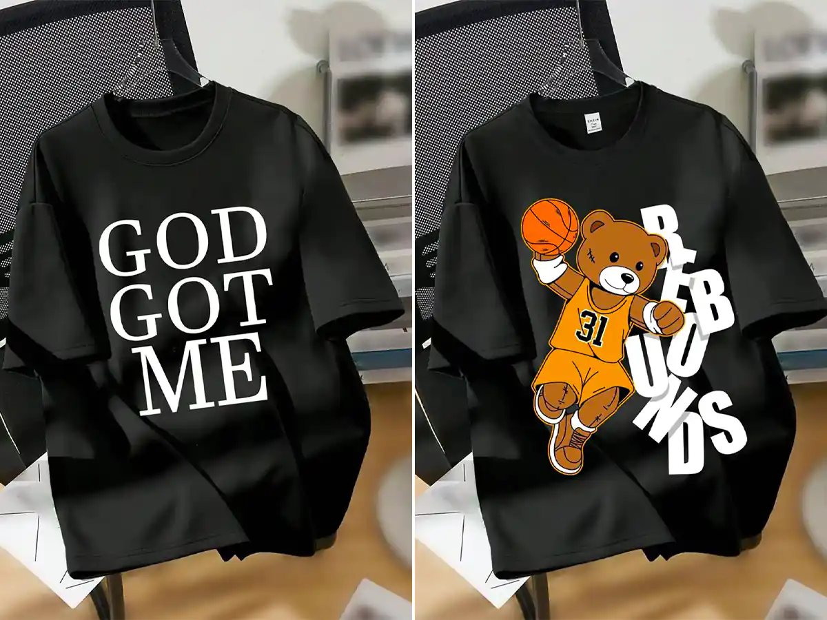 تیشرت طرح دار اسپرت