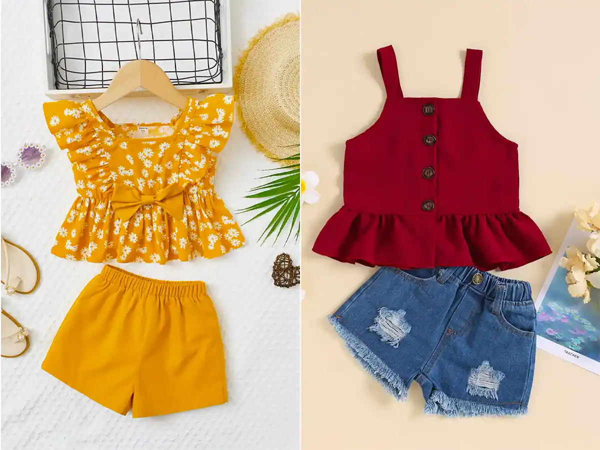 تاپ شورتک بچه گانه شیک