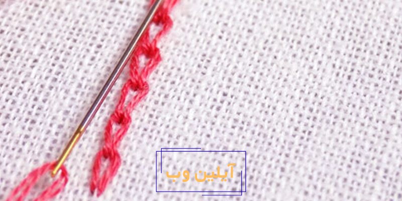 آموزش دوخت کوتاه بلند در گلدوزی