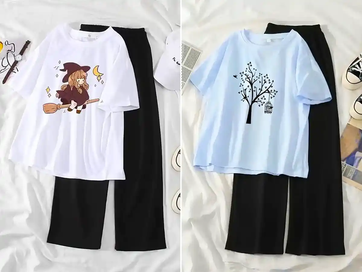 تیشرت شلوار لانگ زنانه