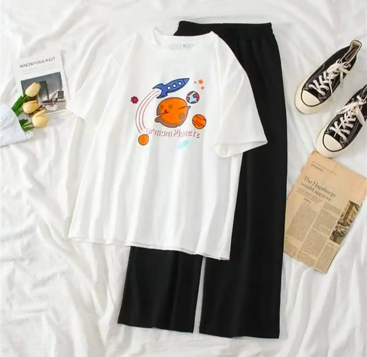 تیشرت شلوار لانگ زنانه