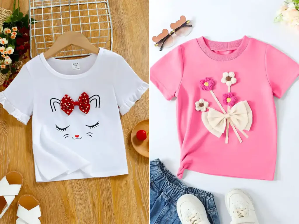 تیشرت طرح دار زیبا بچه گانه