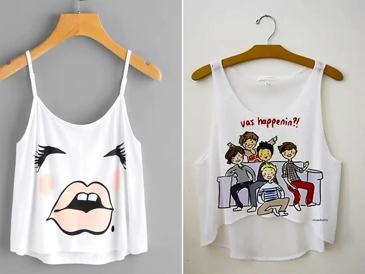 تاپ طرح دار دخترانه