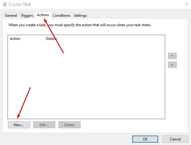 تب Actions تغییر تم لپ تاپ ویندوز 11