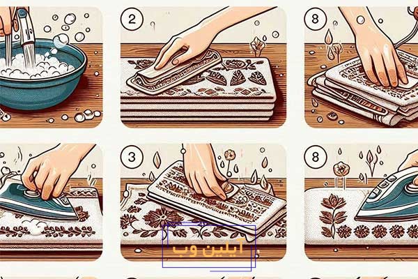 راهنمای جامع نحوه اتو پارچه گلدوزی شده