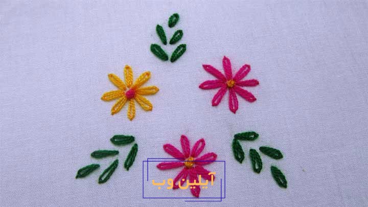 نکات مهم گلآیلین وب ساده روی پارچه