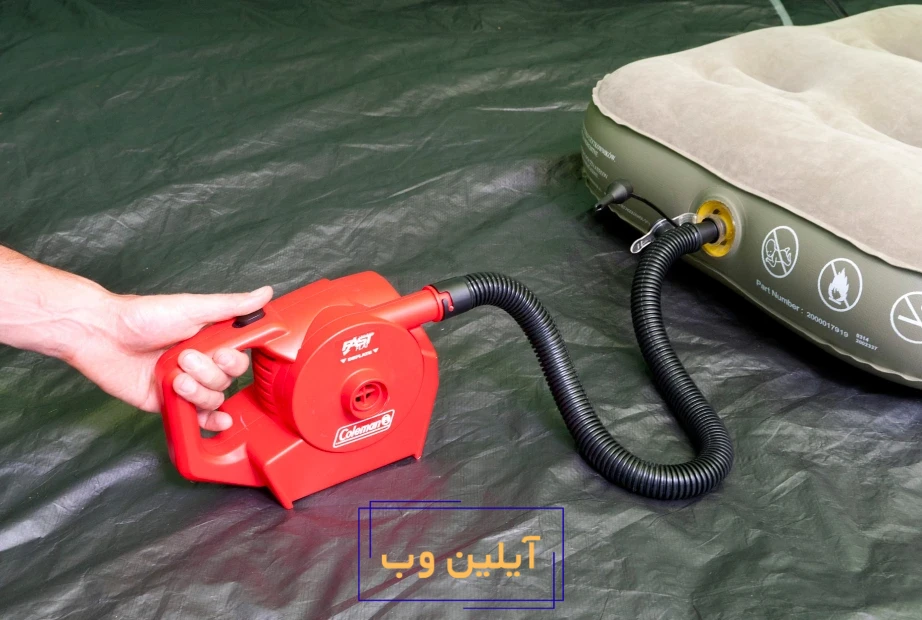 مینی کمپرسور برای بادکردن تشک بادی