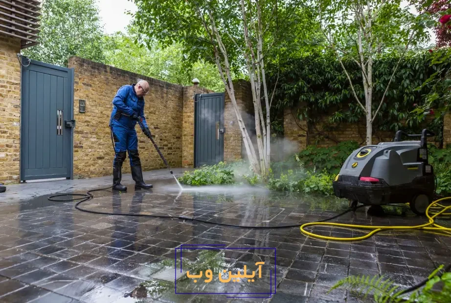 شستشوی حیاط و پارکینگ با کارواش رونیکس